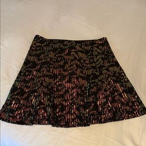 LOFT Sequin Black Skirt